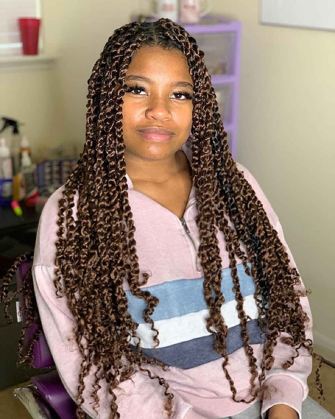 Goddess Havana Twists With Curly Ends