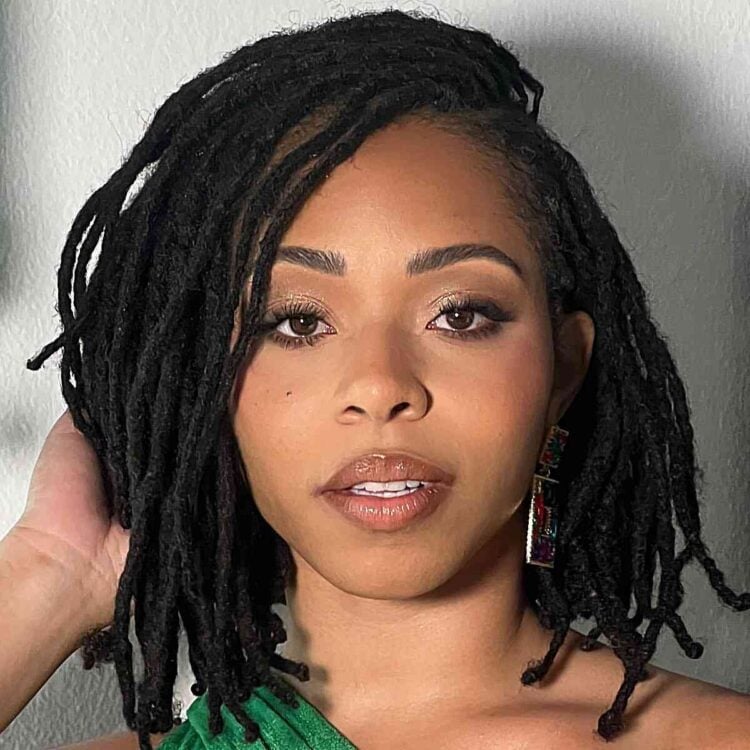 Individual Crochet Faux Locs On Short Hair 750x750